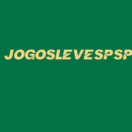 Logo da JOGOSLEVESPSP